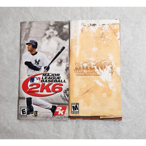 Sony PSP MLB 2K6 And SOCOM U.S. Navy Seals Fireteam Bravo CIB Pre-owned - Picture 6 of 6